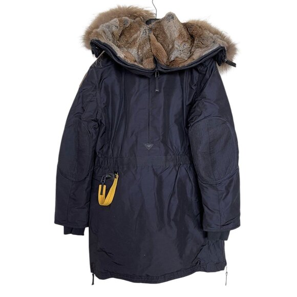 Parajumpers Jacket Coat Womens Size XL Kodiak Base Down Black Fur Hood - Picture 3 of 12